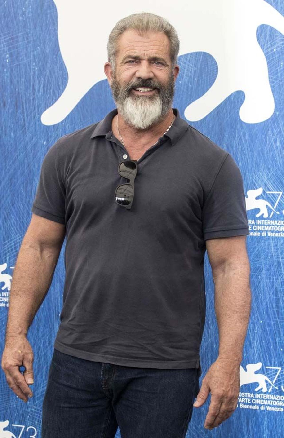 Mel Gibson en el Festival de Venecia.