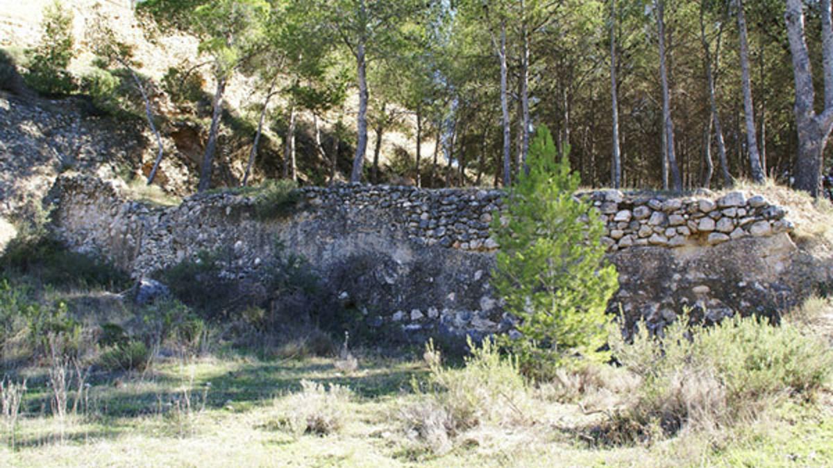 Lienzo norte del Castillo de Chiva.