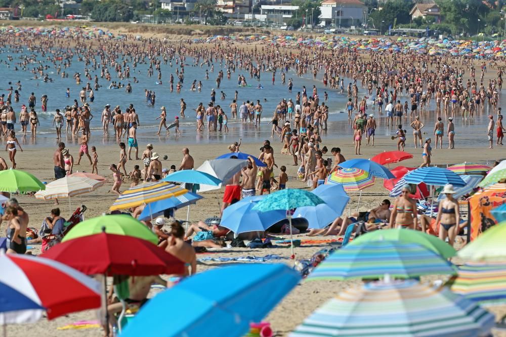 Los arenales de la ciudad olívica rebosaron actividad durante toda la jornada