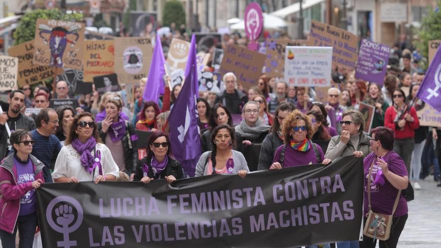 Un momento de la protesta.