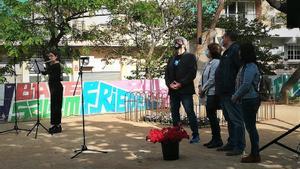 Homenaje a los vecinos de Santa Coloma deportados a los campos nazis.