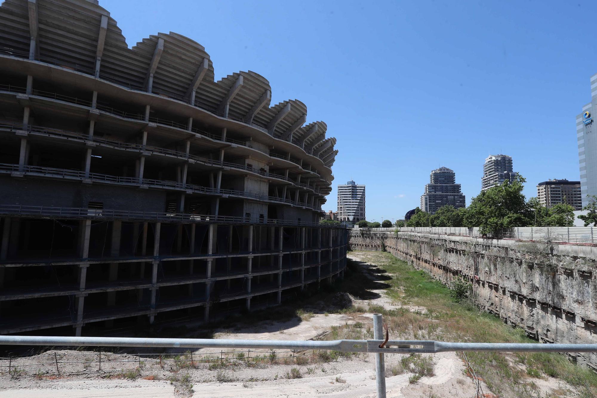 Las obras en el nuevo Mestalla como nunca las habías visto antes