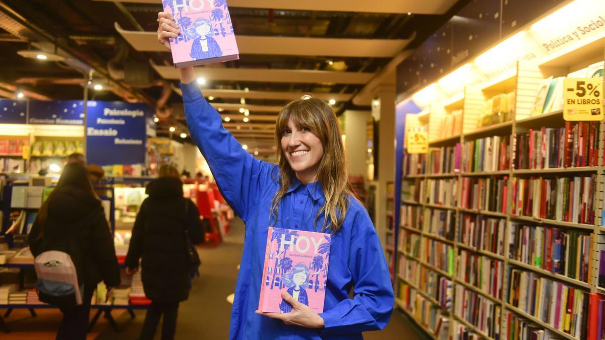 Agustina Guerrero, en la FNAC de A Coruña