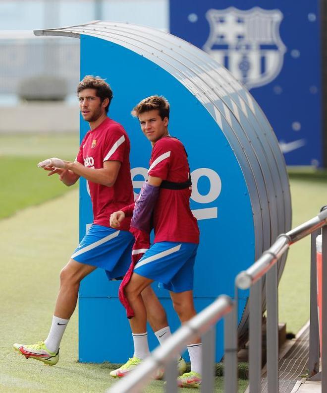 ¡El entrenamiento previo del Barça al comunicado de Koeman!