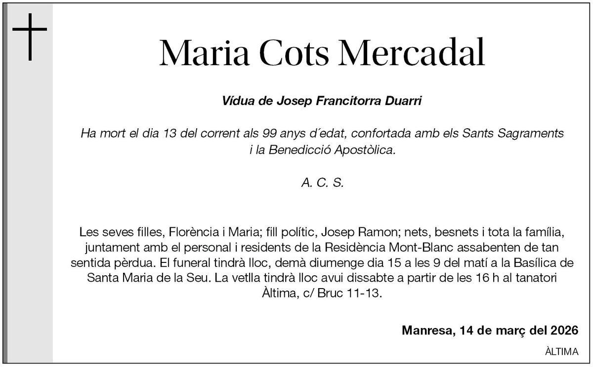MARIA COTS MERCADAL