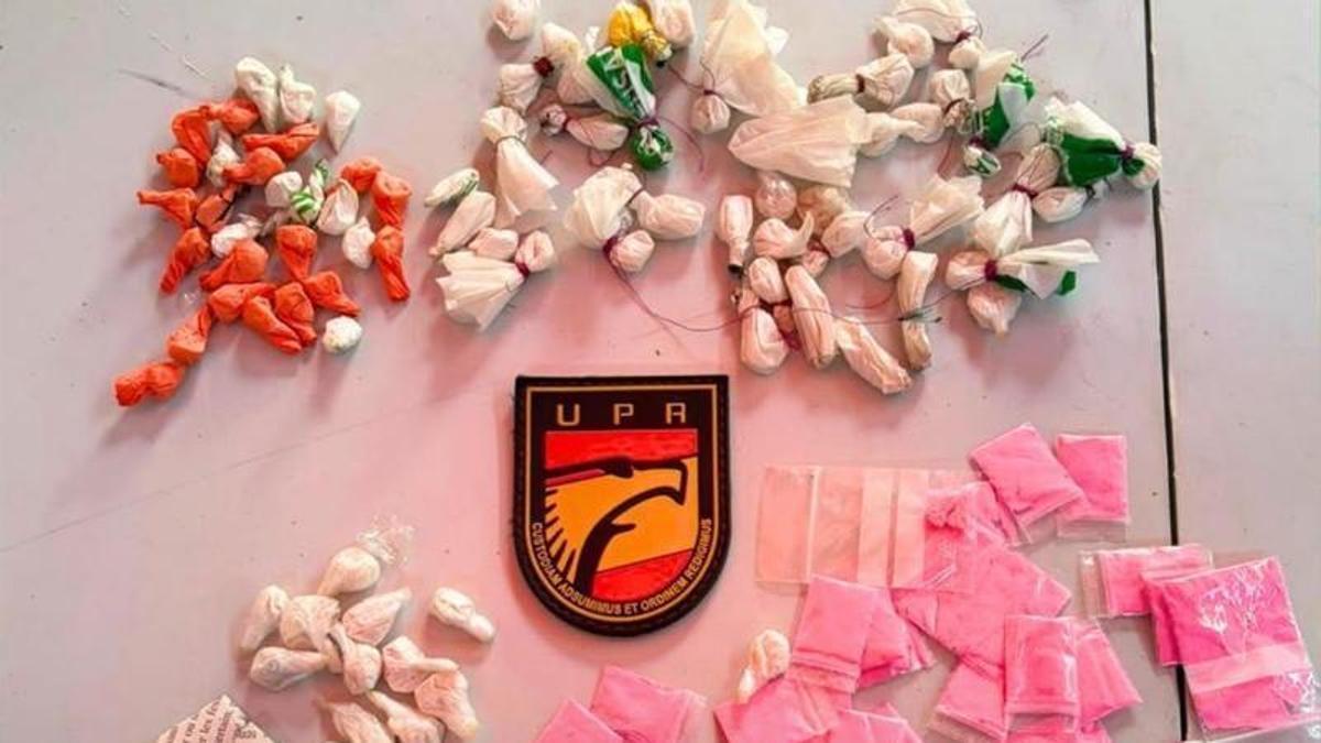 Drogas intervenidas en la entrada a un festival