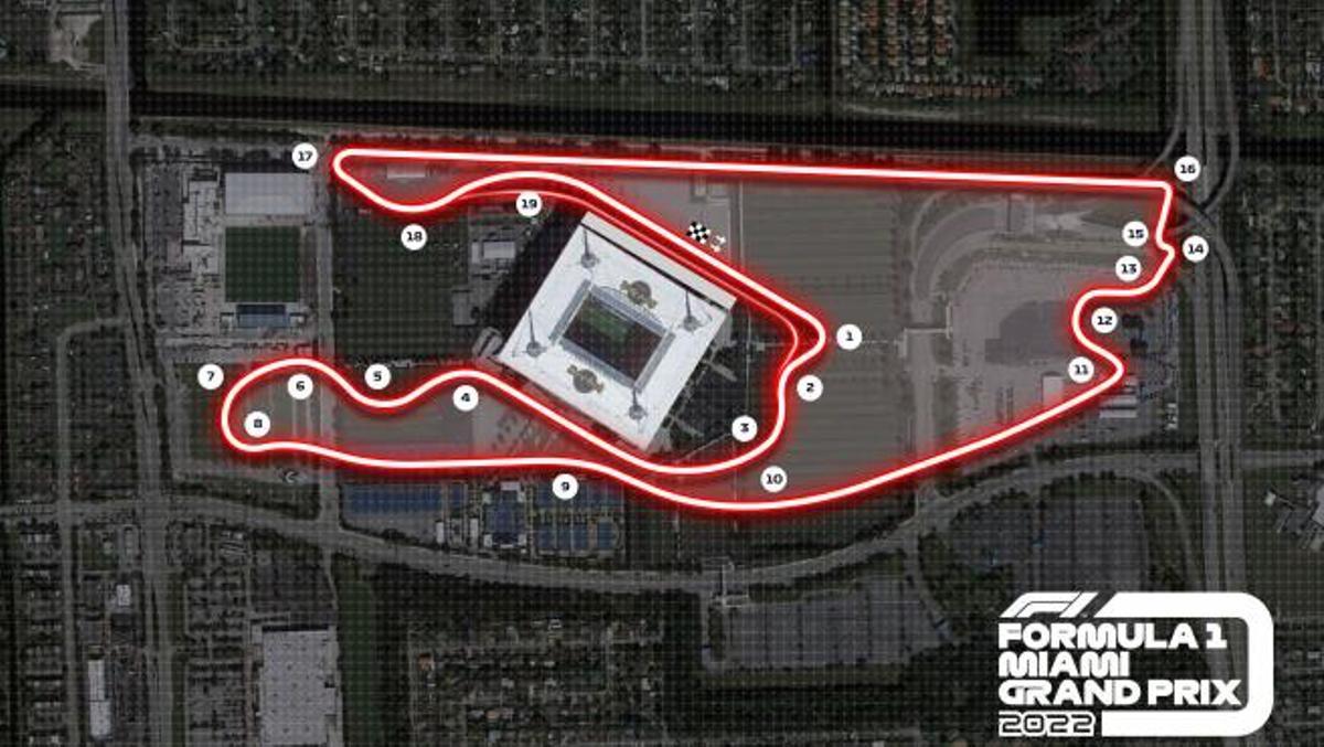 Así es el circuito de Miami en su debut en la Fórmula 1