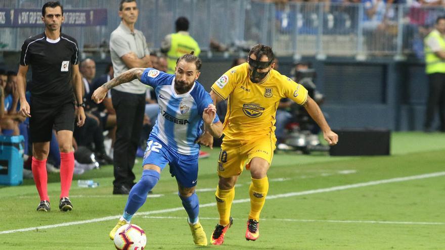 Cifu, en una acción del partido de la primera vuelta.