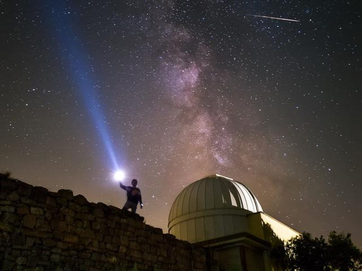 La Via Lactea captada des de l'Observatori de Castelltallat