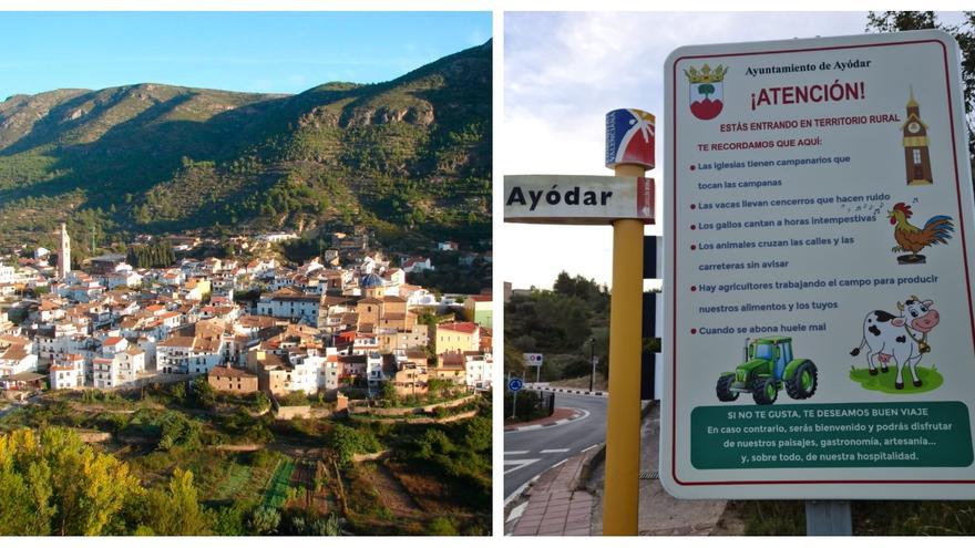 El ingenioso cartel con el que dan la bienvenida a los forasteros en este pueblo de Castellón: &quot;Estás en territorio rural. Si no te gusta, buen viaje&quot;