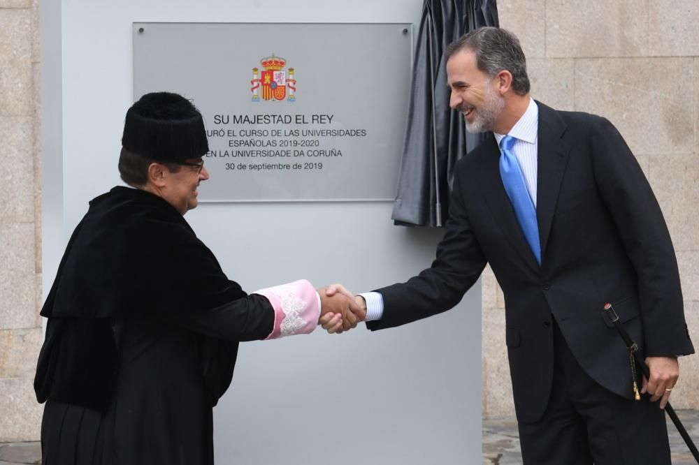 El rey Felipe VI inaugura el curso en A Coruña