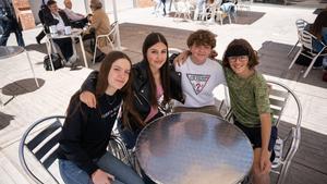 Estudiantes de cuarto de ESO del IE Pallaresa de Santa Coloma de Gramenet, esta semana en el CaixaForum.