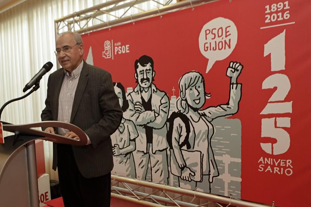 Conmemoración del 125.º aniversario de la fundación de la Agrupación Socialista de Gijón