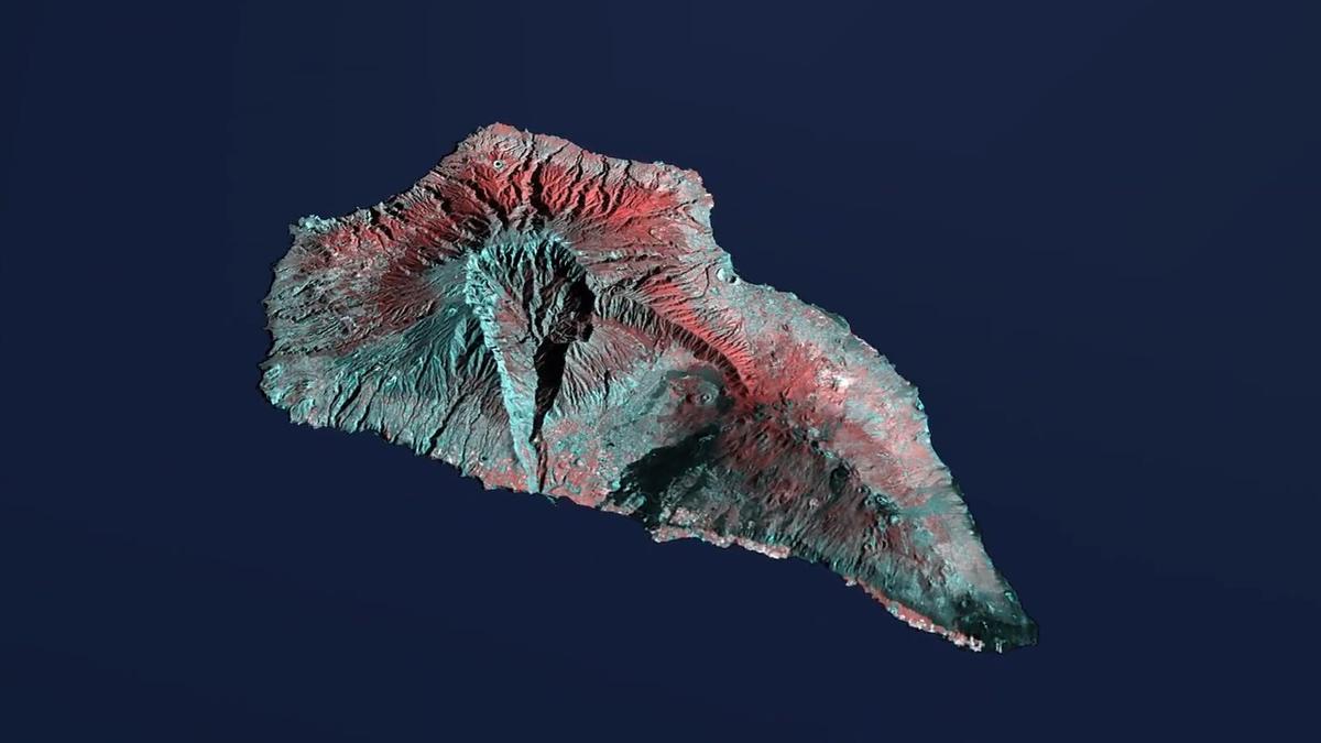 Así se ven El Hierro y La Palma desde fuera de la Tierra con el primer satélite canario