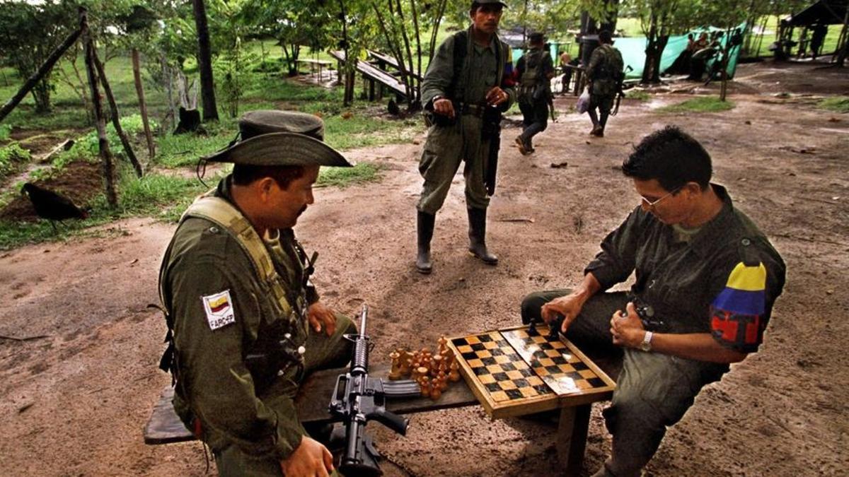 Un grupo de guerrilleros de las ya disueltas FARC.
