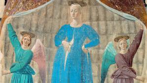 La Madonna del parto que Piero della Francesca pintó en 1460.