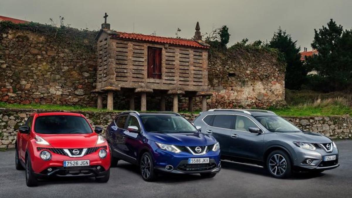 El Juke, Qashqai y el X-Trail, cara a cara