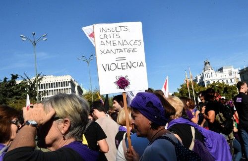 Madrid marcha contra las "violencias machistas"