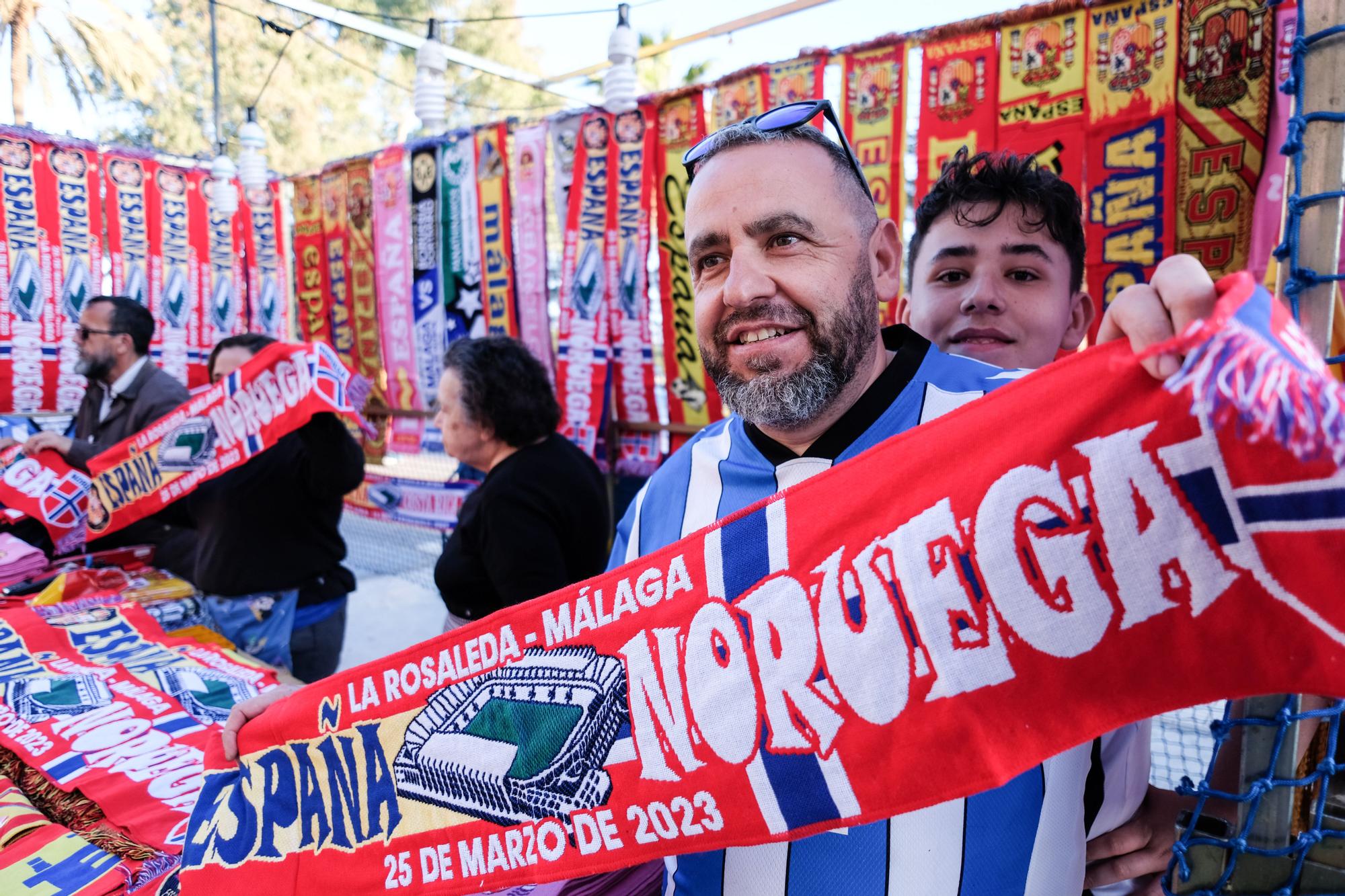 La Roja juega en Málaga contra Noruega, en imágenes