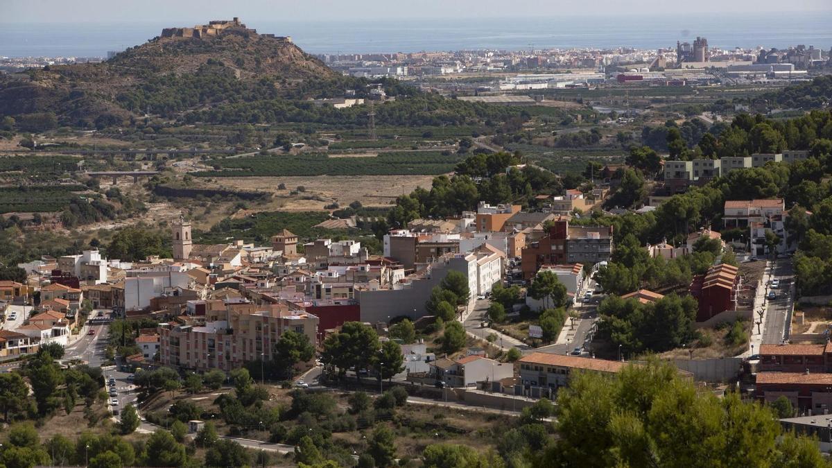 Vista de Gilet y Sagunt.