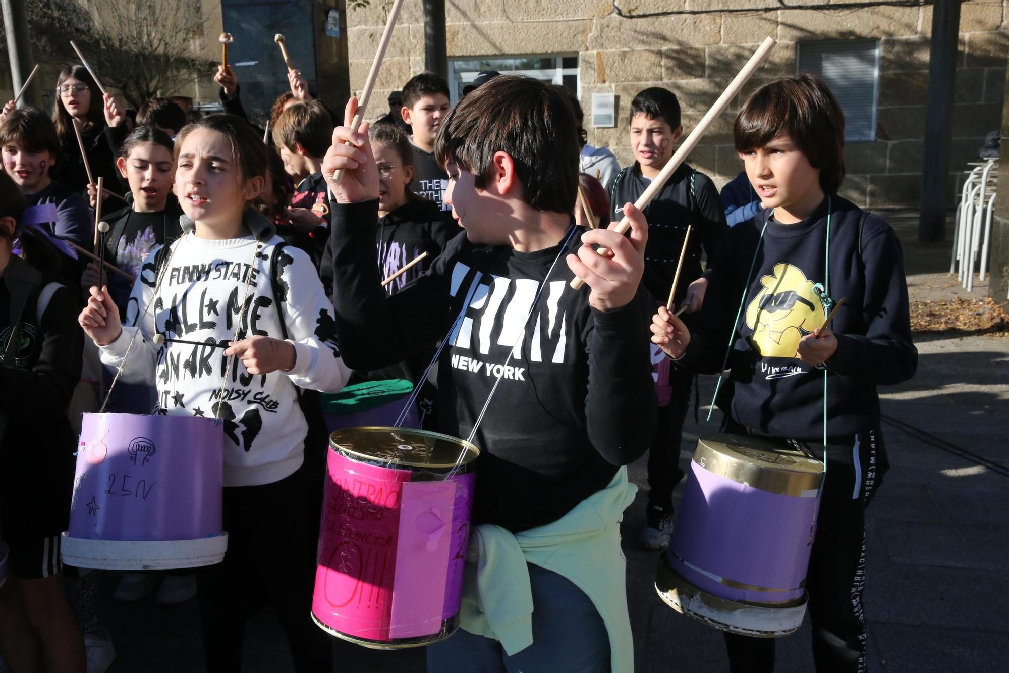 Los colegios, protagonistas en la previa del 25-N en O Morrazo