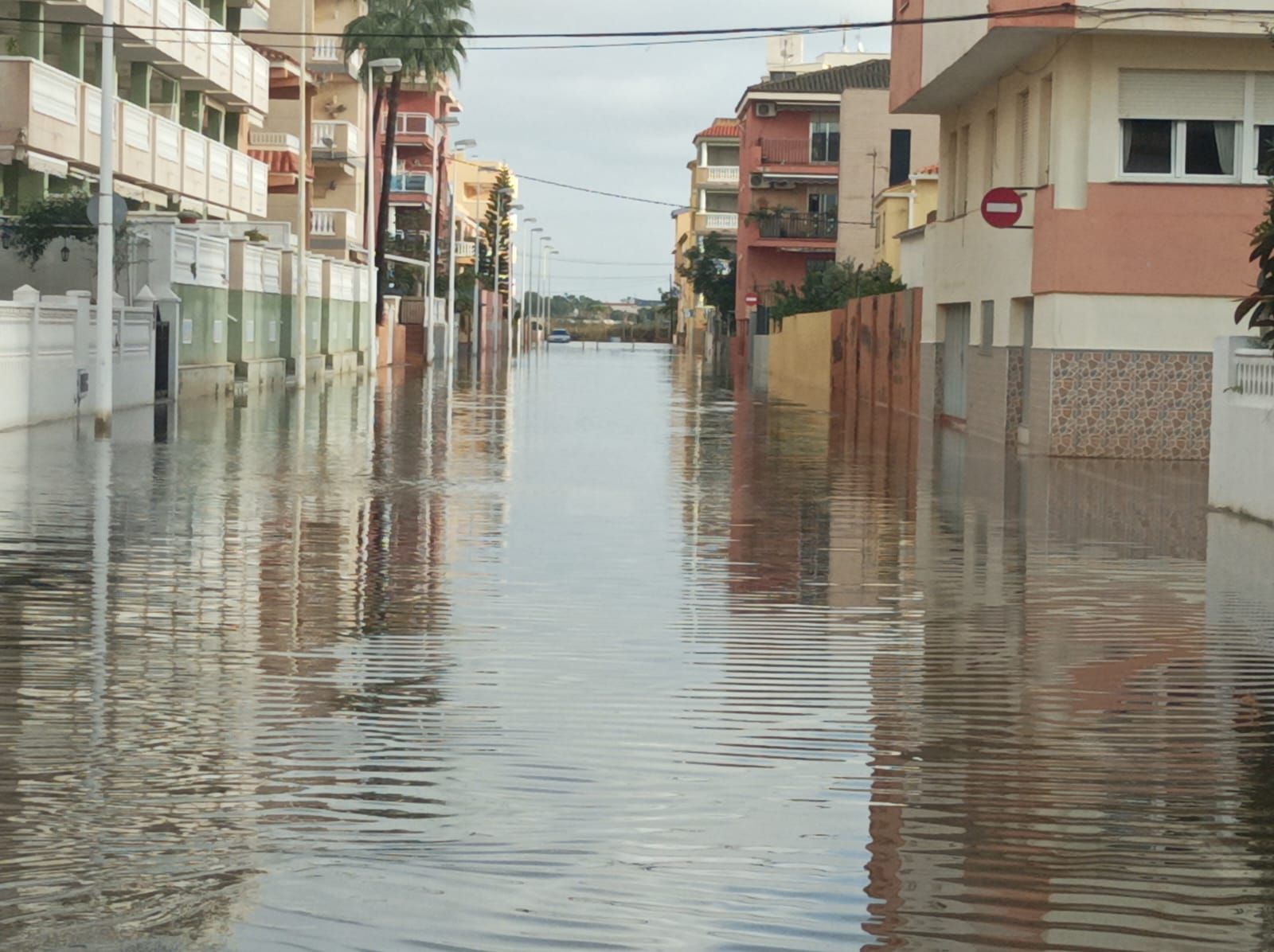 Consecuencias en la playa de Moncofa