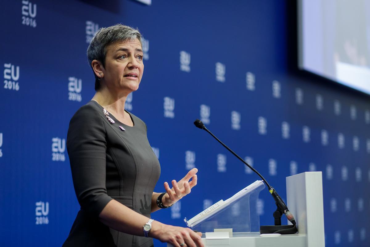 Margerethe Vestager, vicepresidenta de la Comisión Europea