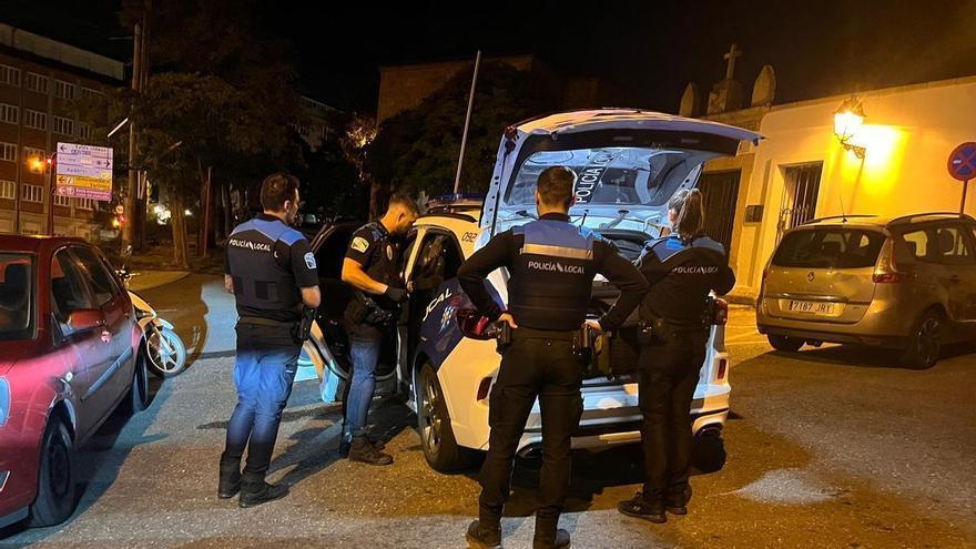Un motorista desobedece a la Policía Local de Ourense y termina detenido