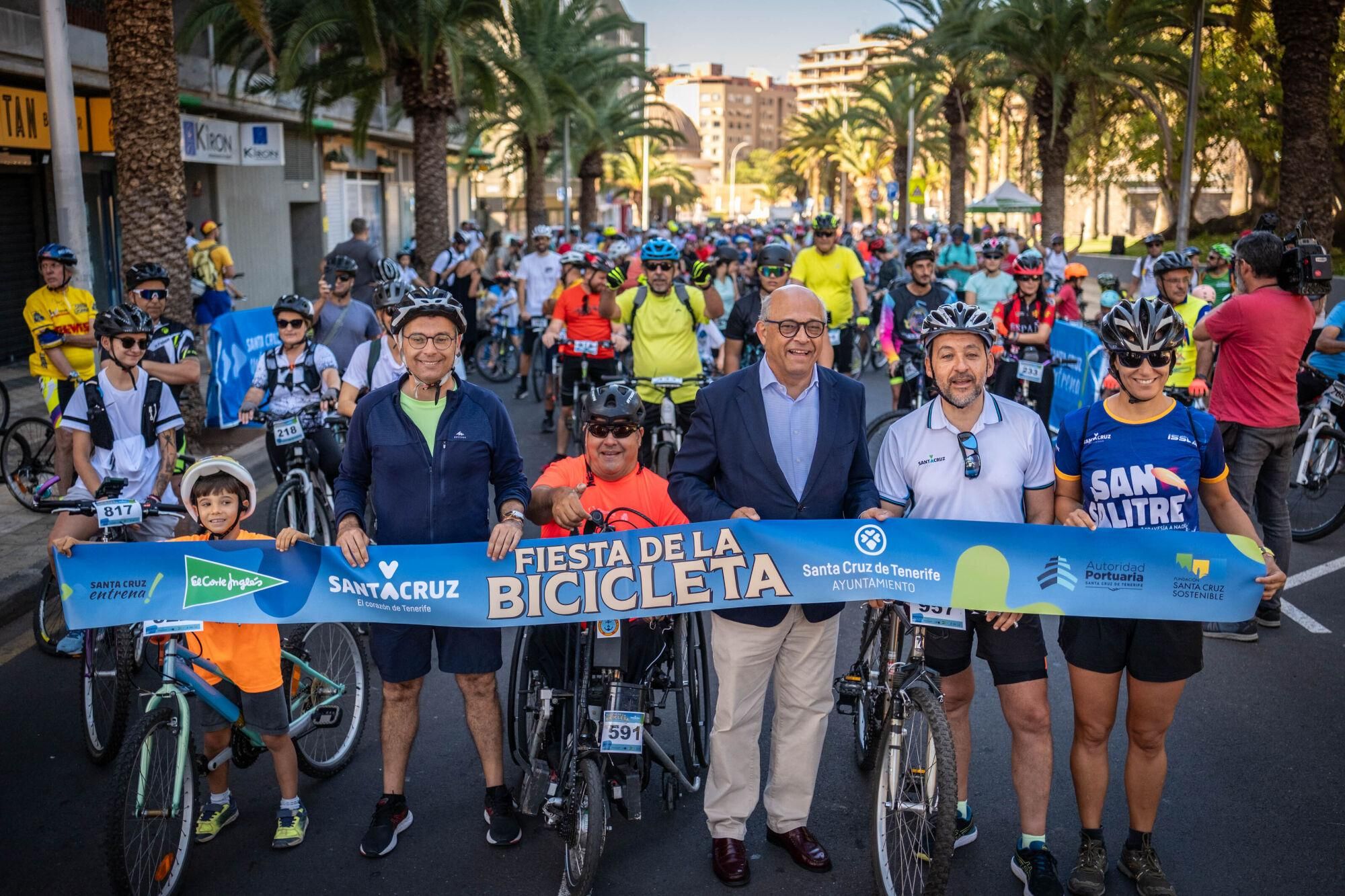 Fiesta de la bicicleta en Santa Cruz de Tenerife