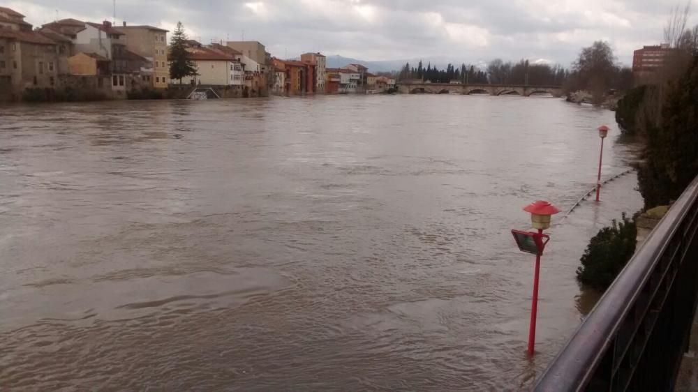 El río Ebro a su paso por Miranda de Ebro