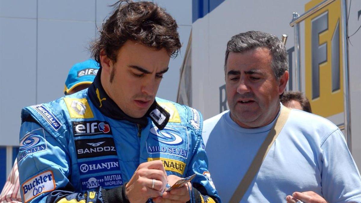 Fernando Alonso, durante su etapa en el equipo Renault