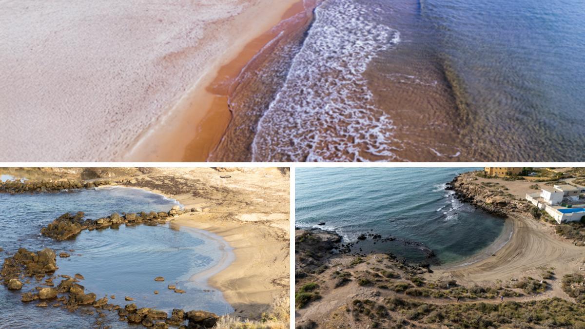 Tres de las playas de Águilas reclamadas por Almería.