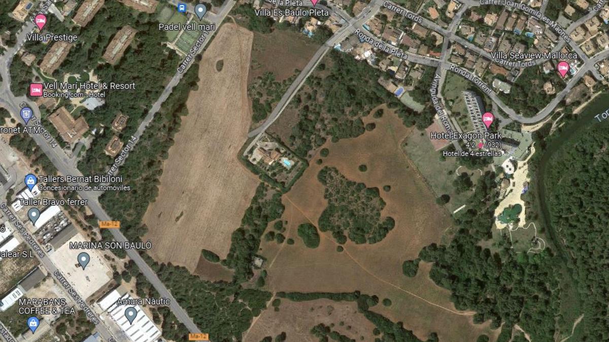 Imagen aérea de los terrenos donde se celebrará el festival de reguetón.