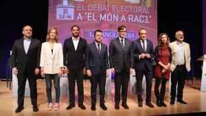 Los candidatos a las elecciones del 12 de mayo, en el primer debate