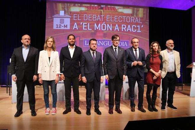 Los candidatos a las elecciones del 12 de mayo, en el primer debate