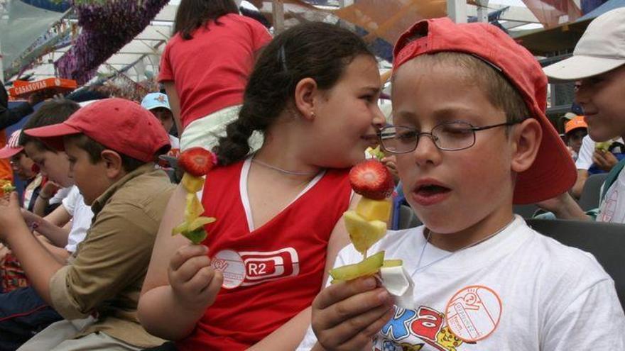 Más fruta y verdura en los colegios