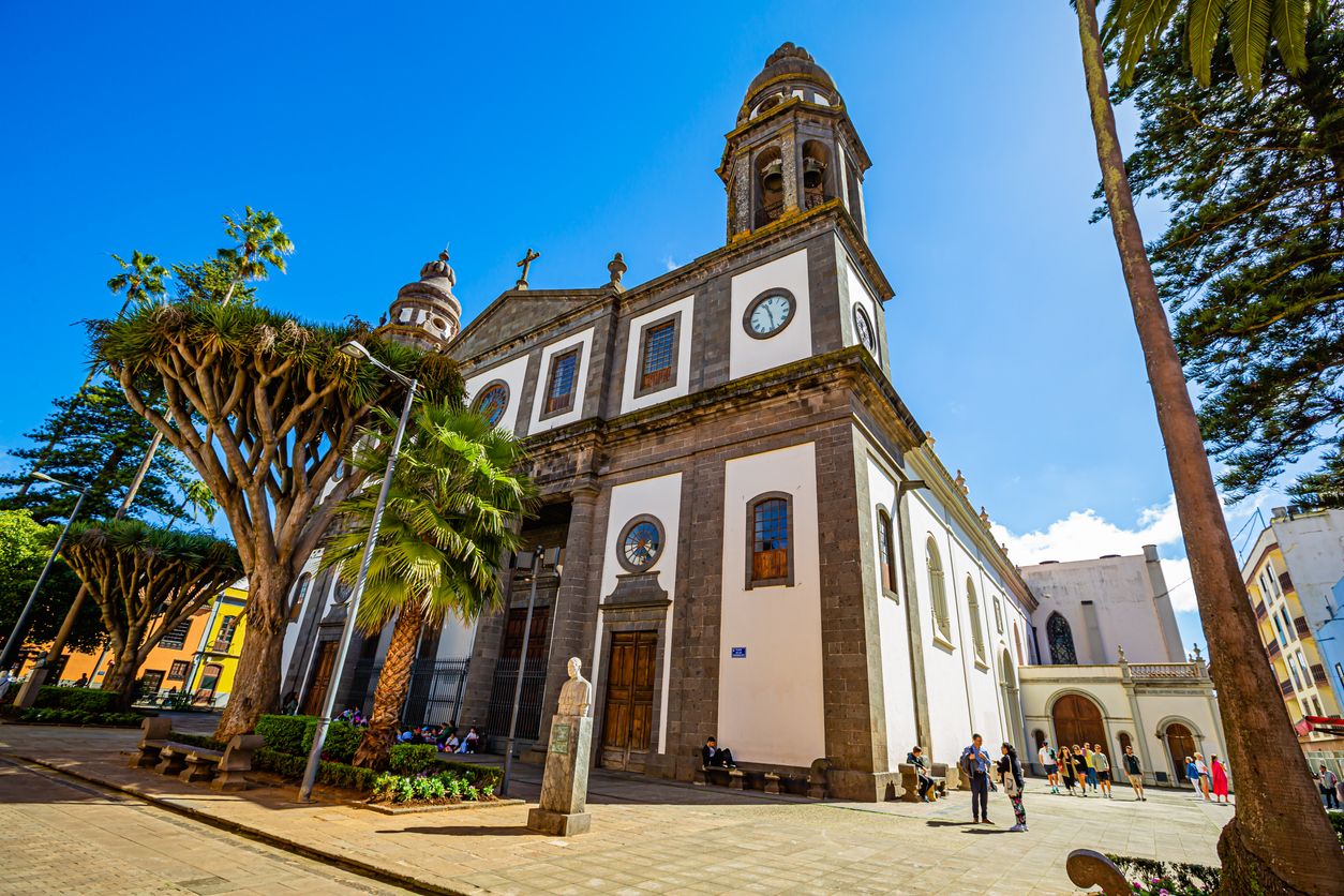 La catedral de San Cristóbal de La Laguna, el centro histórico declarado Patrimonio de la Humanidad.