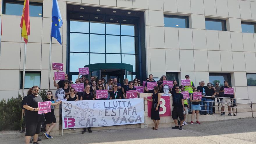 Arrancan los primeros paros por la huelga de trabajadores de IB3