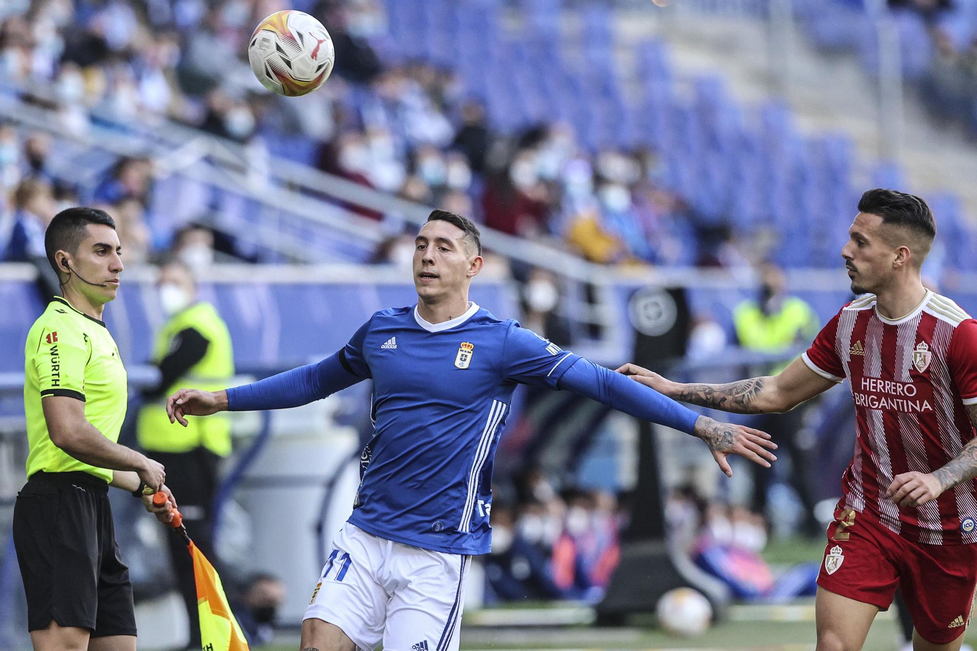 Las mejores imágenes de la victoria del Real Oviedo ante la Ponferradina (2-0)