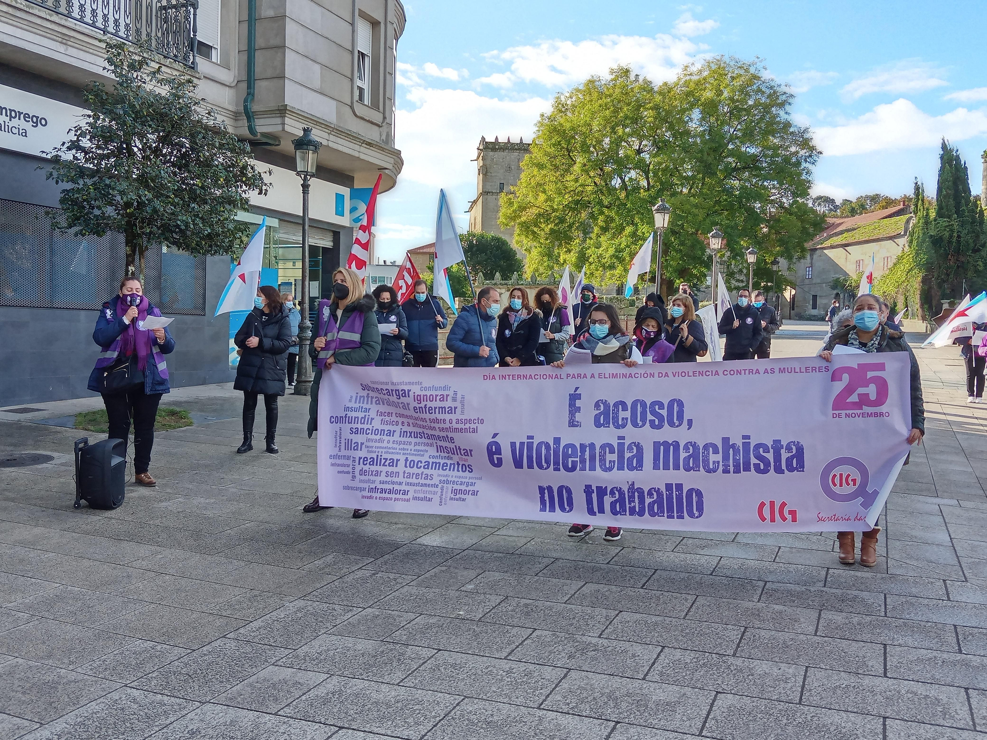 25N: Galicia salió a la calle vestida de morado