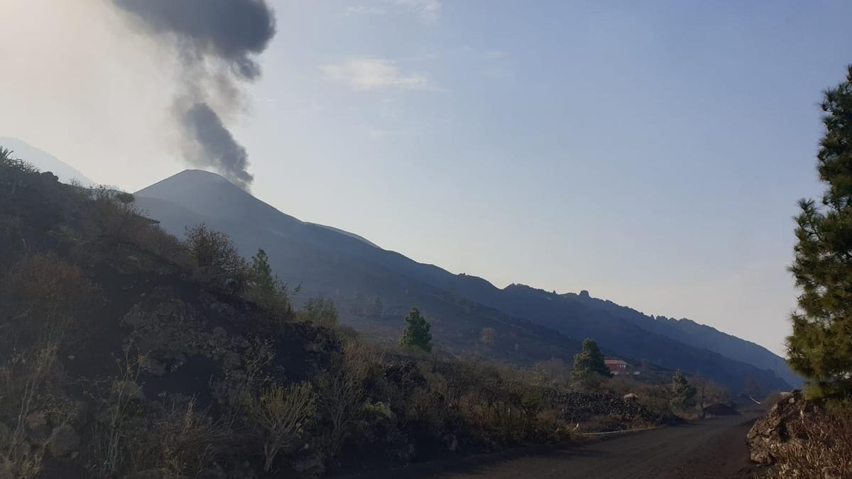 Nuevo derrumbe en el flanco norte del volcán de La Palma