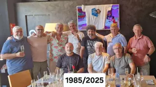 Expolicías locales de Ibiza celebran los 40 años de su entrada en el cuerpo