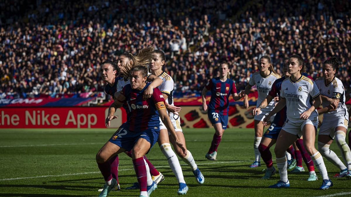 Partido del FC Barcelona frente al Real Madrid femenino