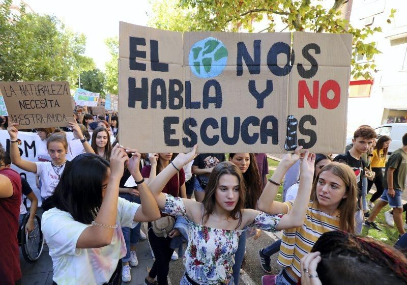 Manifestación por el clima en Zaragoza