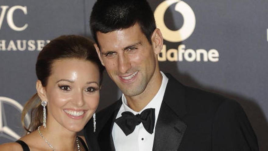 Jelena Ristic y Novak Djokovic