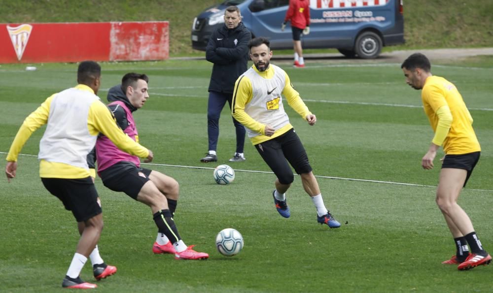 Entrenamiento del Sporting