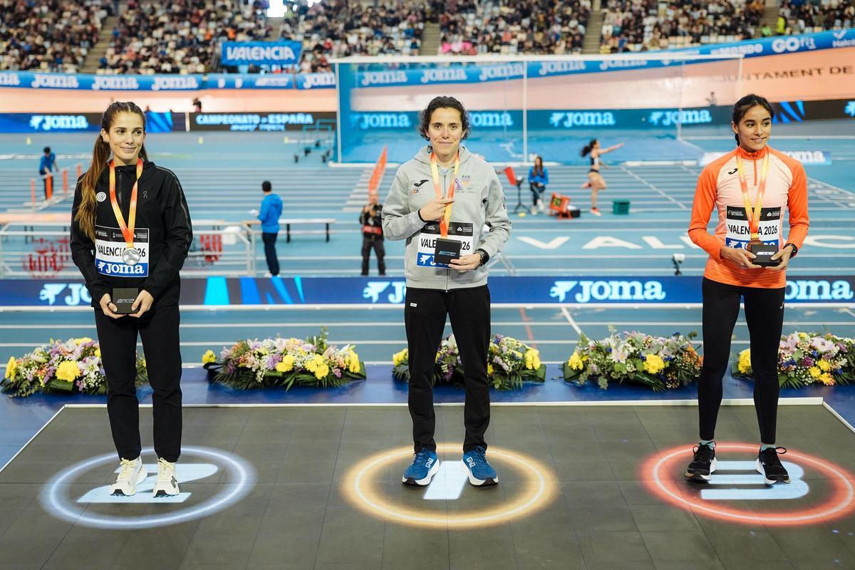 Carla Masip, en lo más alto del podio