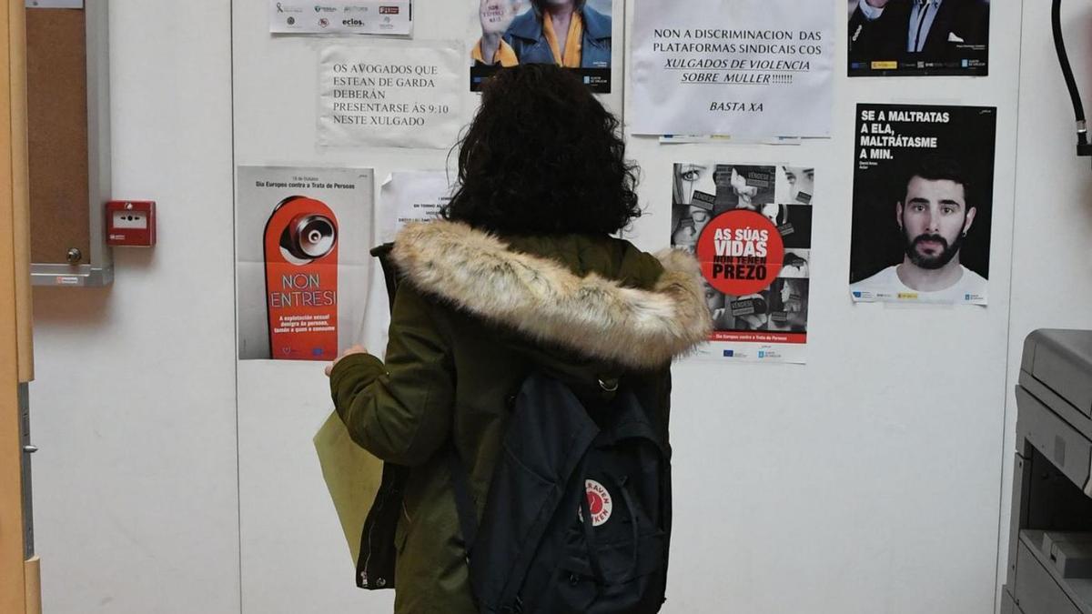 Dependencias del Juzgado de Violencia sobre la Mujer en A Coruña. | // CARLOS PARDELLAS