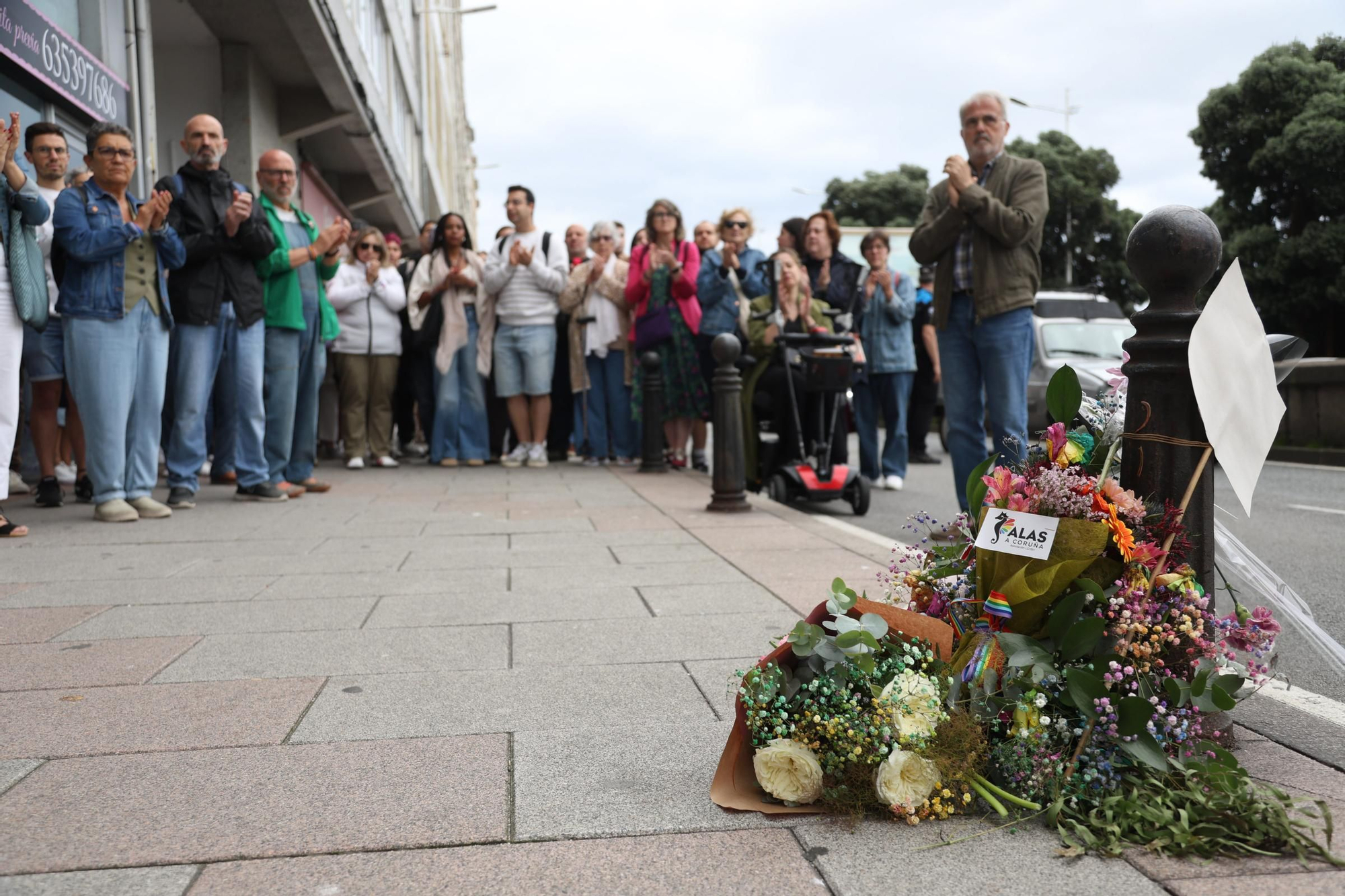 Vigilia por Samuel Luiz en el cuarto aniversario de su asesinato