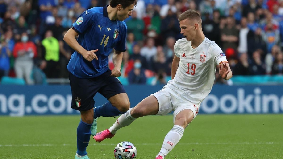 Dani Olmo, en el Italia-España.